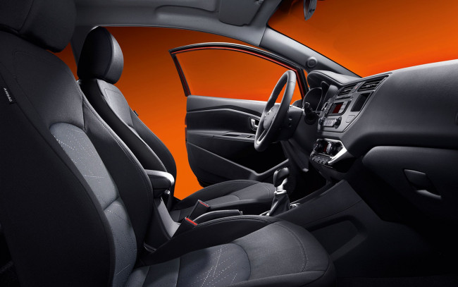 Обои картинки фото kia, rio, door, 2012, автомобили, интерьеры