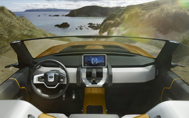 Обои картинки фото land, rover, dc100, sport, concept, 2011, автомобили, спидометры, торпедо
