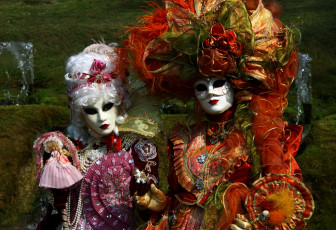 Картинка разное маски карнавальные костюмы венеция карнавал