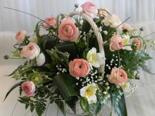 Картинка цветы букеты композиции ранункулус альстромерия букет