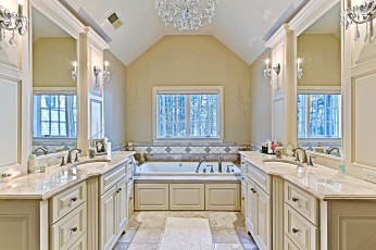 Картинка интерьер ванная туалетная комнаты роскошь