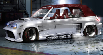 Картинка автомобили виртуальный тюнинг renault 5