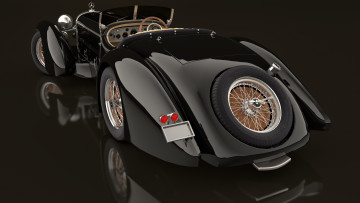 обоя автомобили, 3д, 1930, mercedes