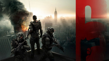 Картинка tom clancy`s rainbow patriots видео игры солдаты город пожар