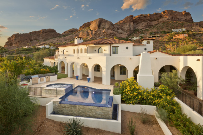 Обои картинки фото города, здания, дома, особняк, бассейн, роскошь