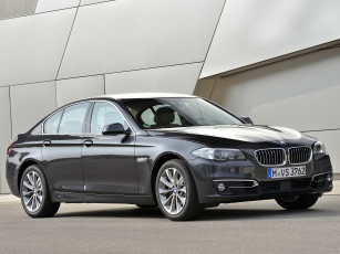 Картинка автомобили bmw luxury sedan 518d темный 2013г f10 line