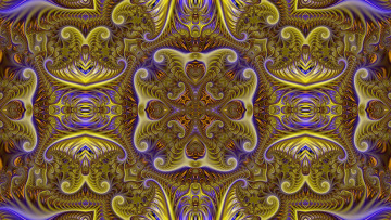 Картинка 3д+графика фракталы+ fractal цвета узор фон