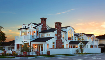 Картинка города -+здания +дома фонари огни улица дизайн дома