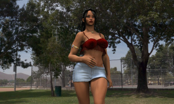 Картинка 3д+графика люди+ people девушка взгляд