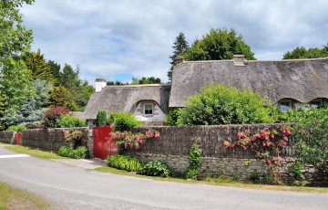 Картинка сен-лифар+франция города -+улицы +площади +набережные франция сен-лифар цветы забор кусты улица дома