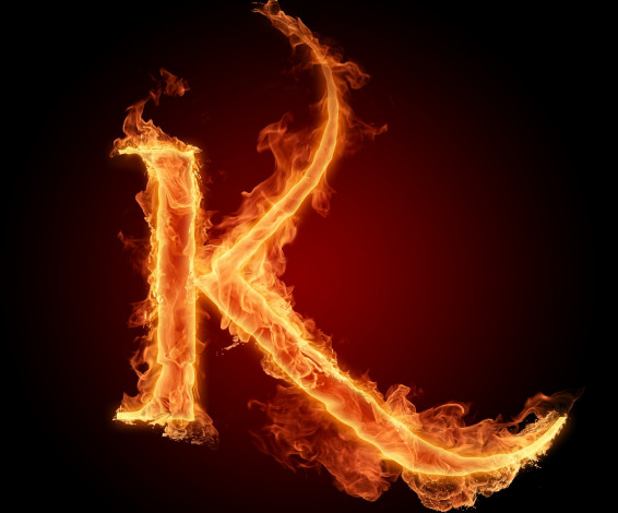 Обои картинки фото 3д графика, другое , other, буква, пламья, фон
