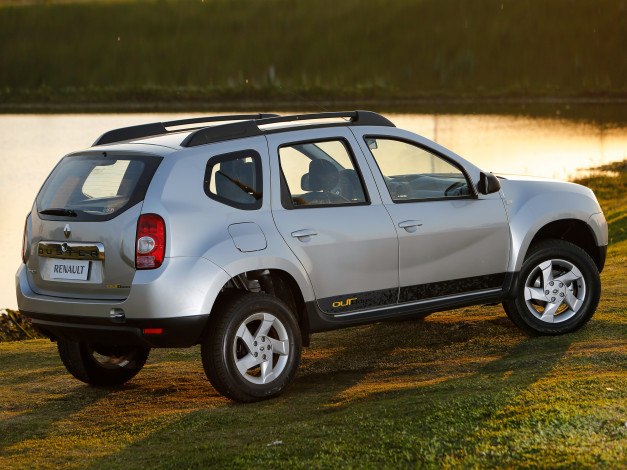 Обои картинки фото автомобили, renault, duster, outdoor, 2014г, серый