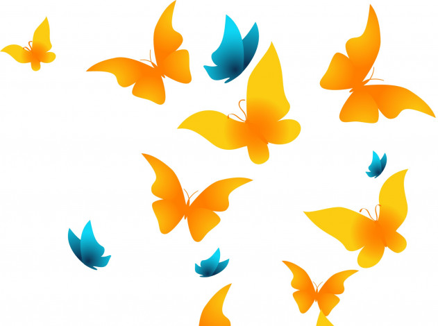 Обои картинки фото векторная графика, животные, фон, бабочки