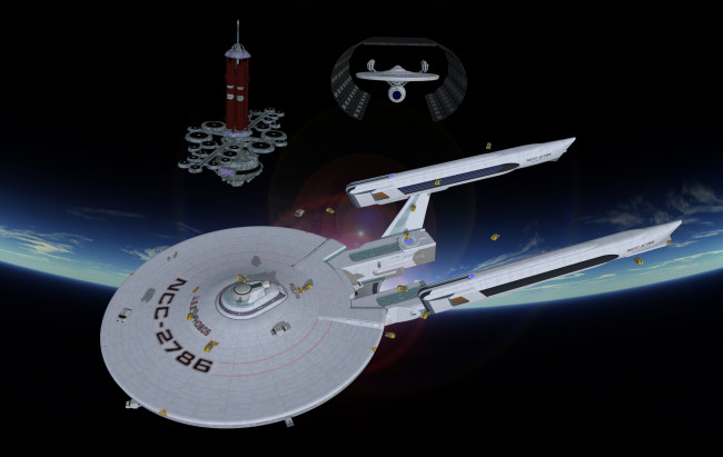 Обои картинки фото космос, арт, звезды, вселенная, космический, корабль