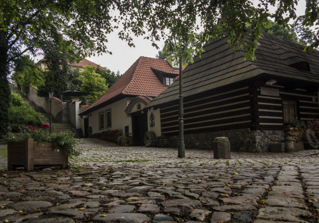 Обои картинки фото города, прага , Чехия, прага, дома, улица