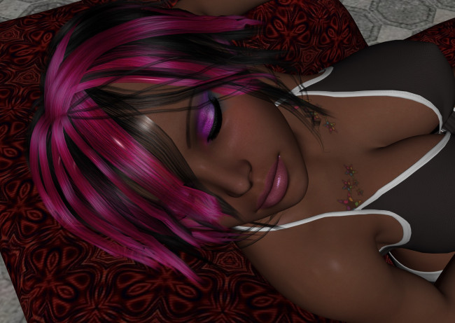 Обои картинки фото 3д графика, портрет , portraits, девушка, взгляд, фон