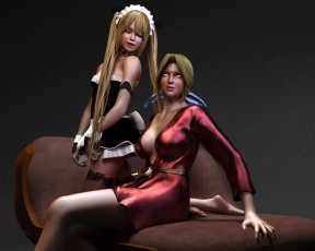 Картинка 3д+графика люди+ people девушки взгляд фон