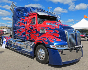 Картинка автомобили western+star тягач седельный тяжелый грузовик