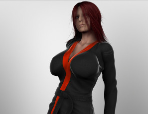 Картинка 3д+графика люди+ people девушка взгляд фон