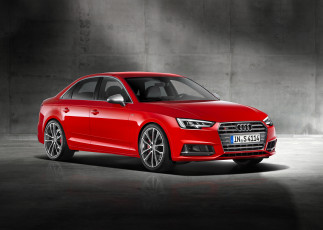 Картинка автомобили audi sedan s4 красный 2016г b9