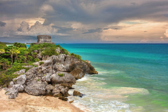 Картинка природа побережье океан пляж камни