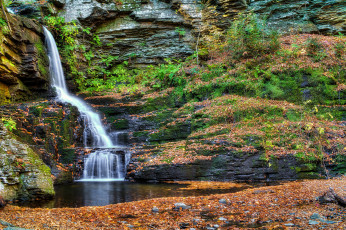 Картинка природа водопады обрыв водопад