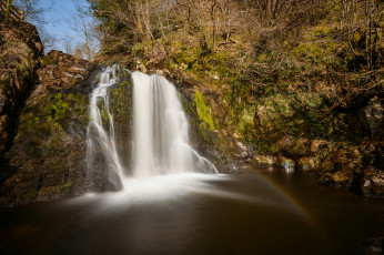Картинка природа водопады река водопад лес