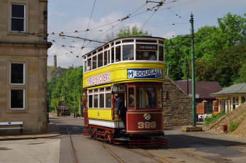 Картинка техника трамваи трамвай рельсы транспорт