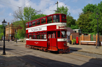 Картинка техника трамваи трамвай рельсы транспорт