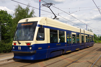 Картинка техника трамваи трамвай рельсы транспорт