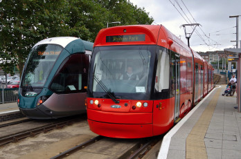 Картинка техника трамваи трамвай транспорт рельсы