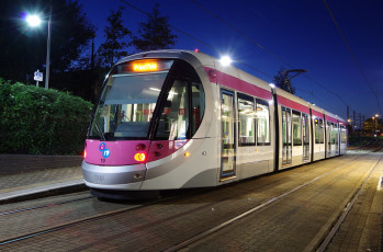 Картинка техника трамваи трамвай рельсы транспорт