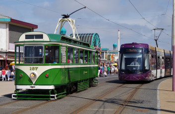 Картинка техника трамваи трамвай рельсы транспорт