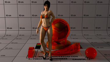 Картинка 3д+графика люди+ people девушка взгляд фон