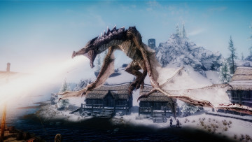 Картинка 3д+графика существа+ creatures дракон дома