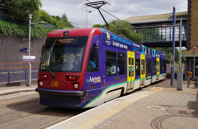 Обои картинки фото техника, трамваи, трамвай, рельсы, транспорт