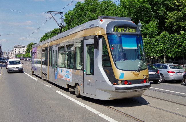 Обои картинки фото техника, трамваи, трамвай, рельсы, транспорт