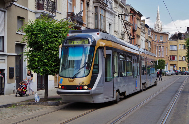 Обои картинки фото техника, трамваи, трамвай, рельсы, транспорт