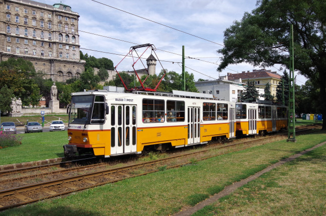 Обои картинки фото техника, трамваи, рельсы, транспорт, трамвай