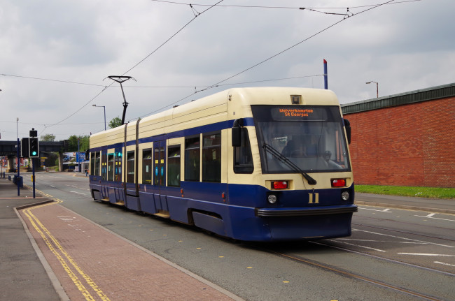 Обои картинки фото техника, трамваи, трамвай, рельсы, транспорт