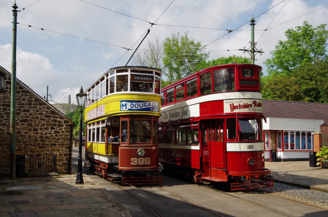 Обои картинки фото техника, трамваи, трамвай, рельсы, транспорт