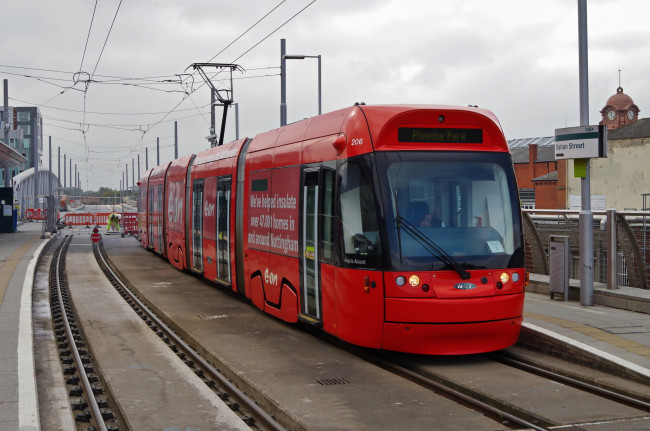 Обои картинки фото техника, трамваи, транспорт, рельсы, трамвай