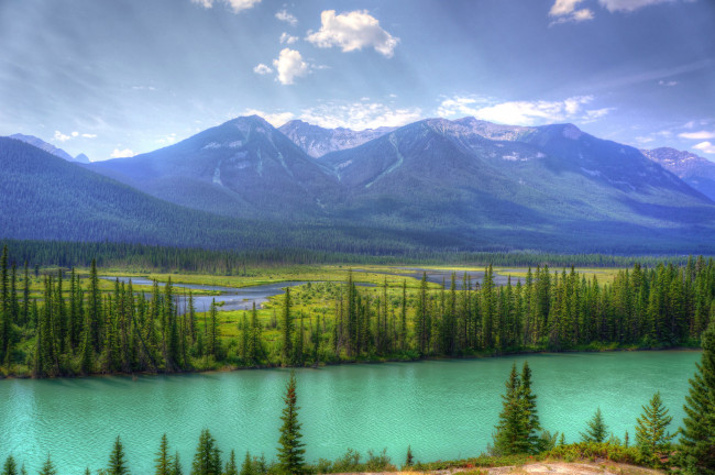 Обои картинки фото природа, реки, озера, горы, лес, река