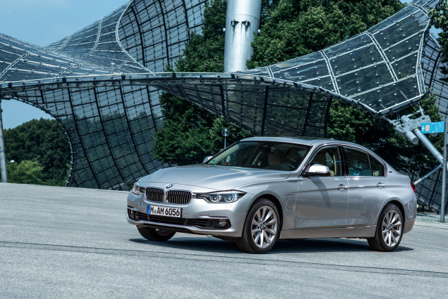 Обои картинки фото автомобили, bmw, 2015г, f30, 330e