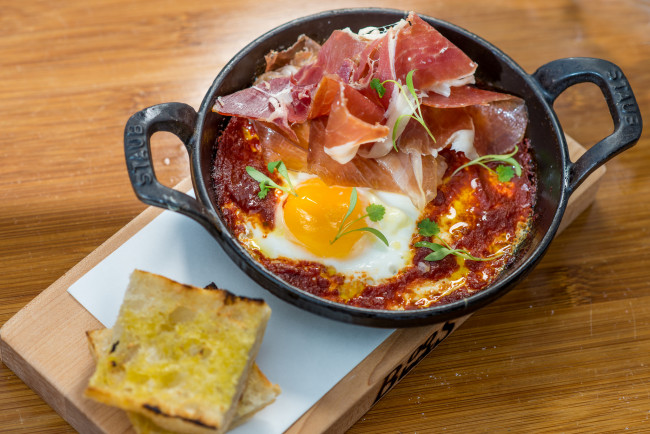 Обои картинки фото еда, Яичные блюда, мясо, яичница