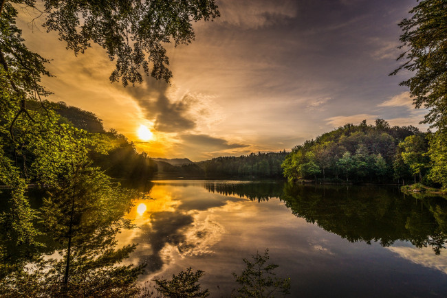 Обои картинки фото природа, восходы, закаты, утро, рассвет