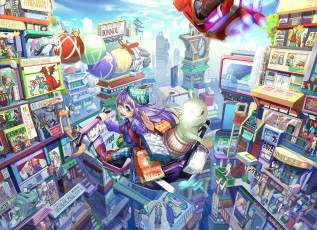 Картинка аниме unknown +другое фон взгляд девушка