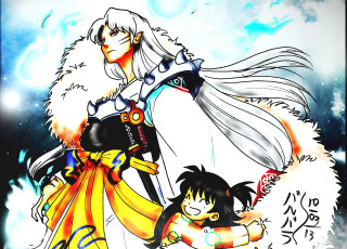 Картинка аниме inuyasha рин сешоумару
