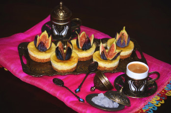 Картинка еда пирожные +кексы +печенье инжир пирожное кофе