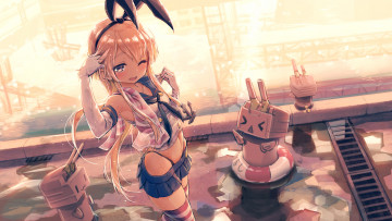 Картинка аниме kantai+collection shimakaze rensouhou-chan